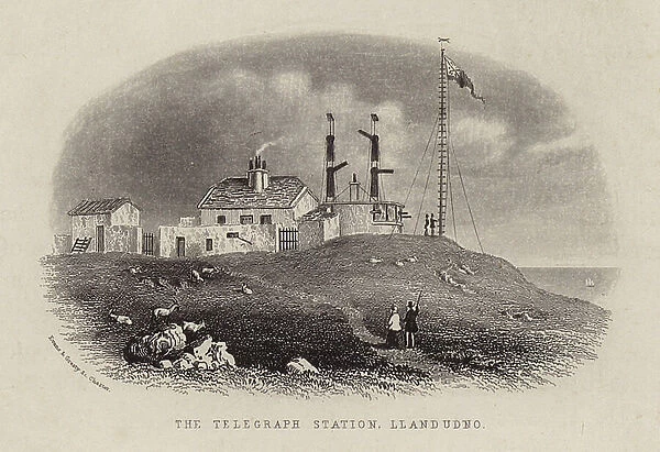 The Telegraph Station, Llandudno (engraving)