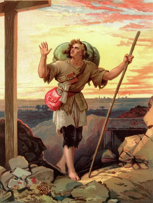 Framed Print : Pilgrim's Progress Print, 1844 Edition Framed Print : Pilgrim's Progress Print, 1844 Edition