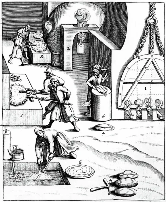 Framed Print : Refining Copper by Hungarian Process, 1580 Print Framed Print : Refining Copper by Hungarian Process, 1580 Print