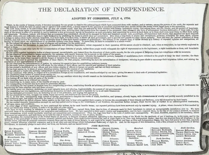 Framed Print : Fine Art Print of 1776 Declaration of Independence Text Framed Print : Fine Art Print of 1776 Declaration of Independence Text