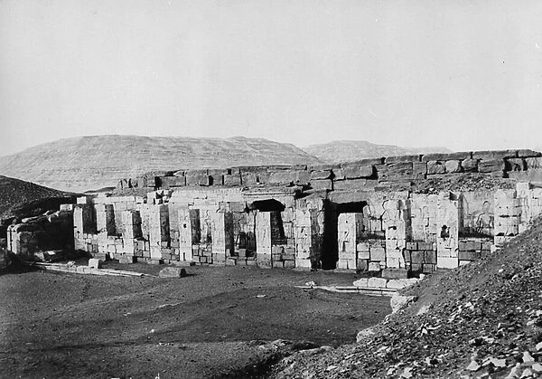 The Temple of Seti I (b  /  w photo)