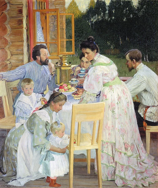 On the Terrace, 1906 (oil on canvas)