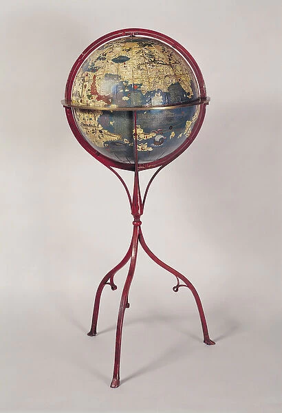Terrestrial Globe, showing the Indian Ocean, made in Nuremberg, 1492 (see also 158163