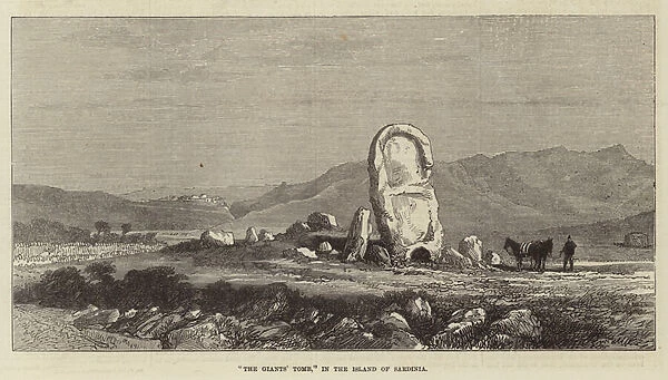 'The Giants Tomb, 'in the Island of Sardinia (engraving)