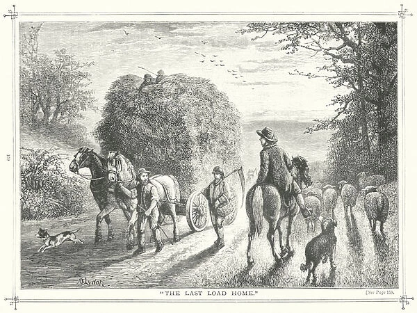 'The Last Load Home'(engraving)