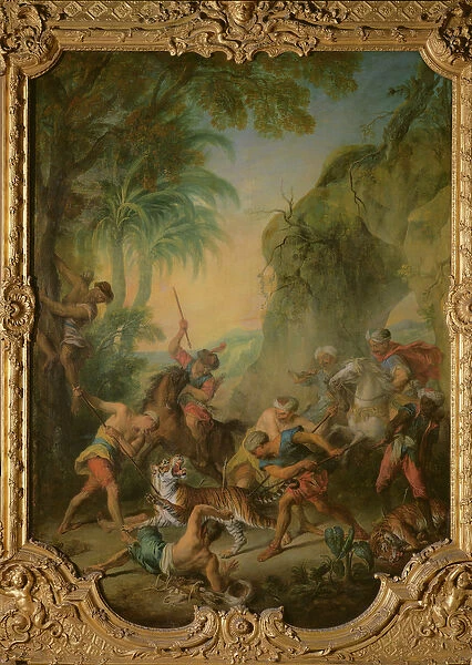 Tiger Hunt, 1736 (oil on canvas)