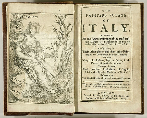 Titlepage from The Painters Voyage of Italy