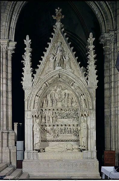 Tomb of Dagobert I (605-39) King of the Franks, restored by Adolphe Victore