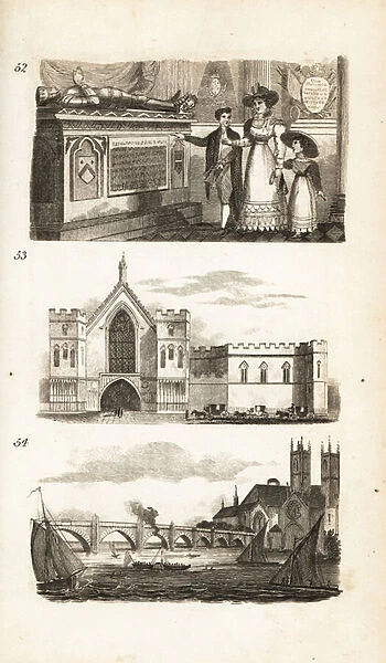 Tombs in Westminster Abbey, Westminster Hall and Westminster Bridge
