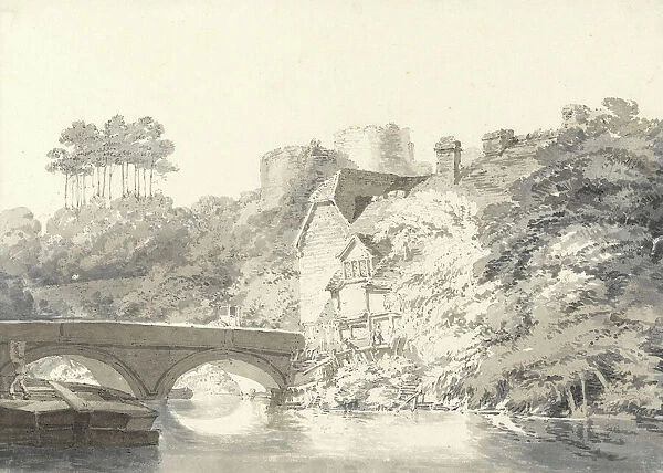 Tonbridge Castle, Kent, c. 1794 (pencil with wash on paper)