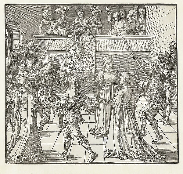 The Torch Dance, 1517-18 (woodcut)
