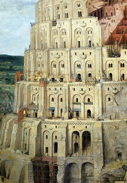 The Tower of Babel, 1563 (oil on wood)