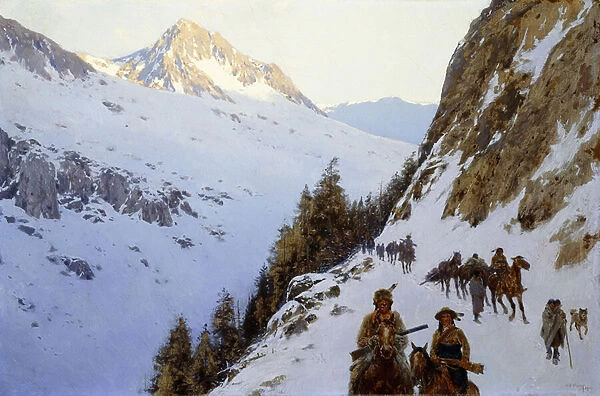 The Trail Over the Pass, 1910 (oil on canvas)