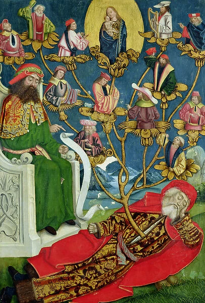 The Tree of Jesse, from the Dome Altar, 1499 (tempera on panel) (see 145501-15)