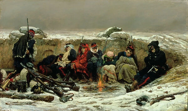 In the Trenches, 1874 (oil on canvas)