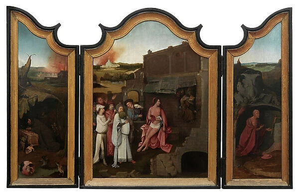 Triptych of Job, c. 1500-24 (oil on panel)