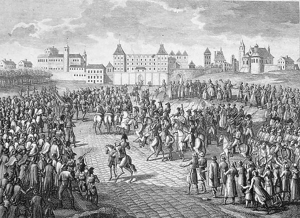 Triumphant Entry of the French into Warsaw, 28th November 1806 (engraving)