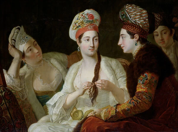 Turkish Women (oil on canvas)