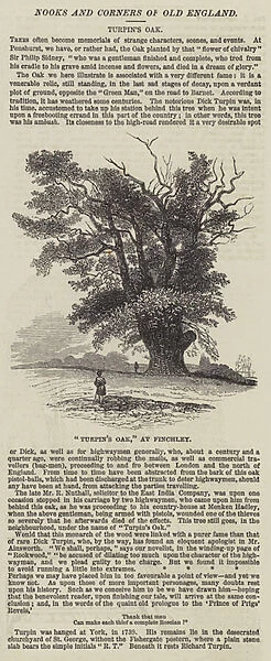'Turpins Oak, 'at Finchley (engraving)