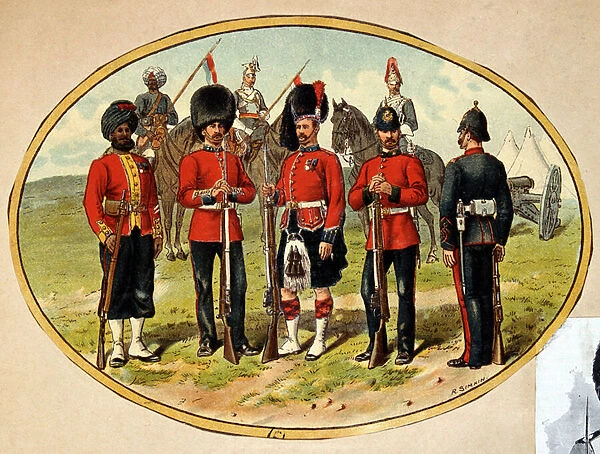 Types of the British Army, ca. 1890