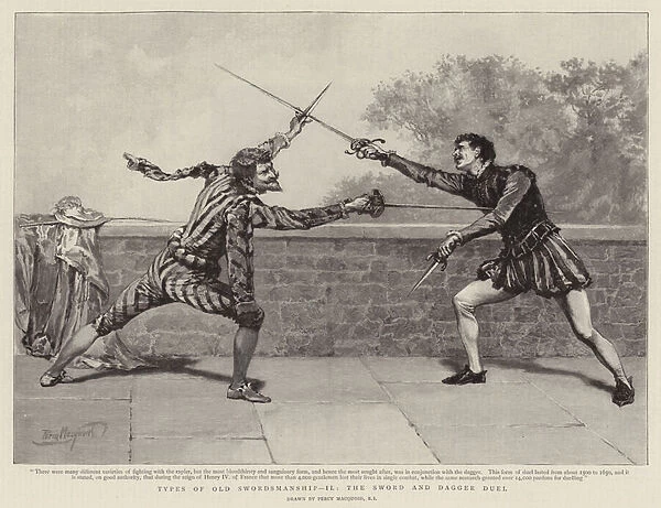 Types of Old Swordsmanship II, the Sword and Dagger Duel (engraving)