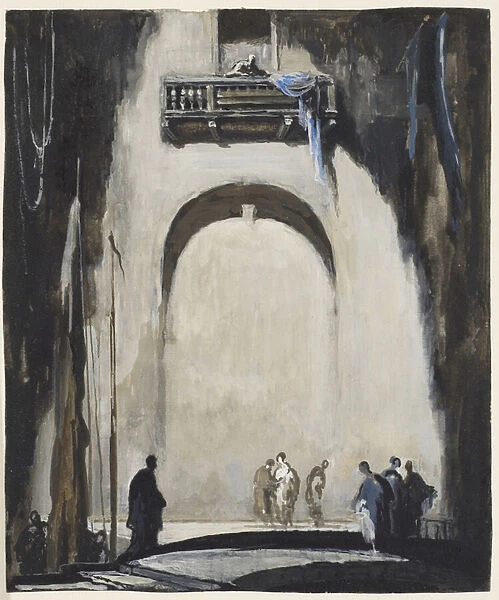 The Unknown Corner, 1912 (gouache)