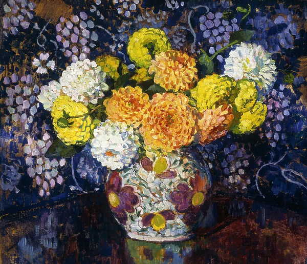 Vase of Flowers; Vase de Fleurs, 1907 (oil on paper laid on panel)