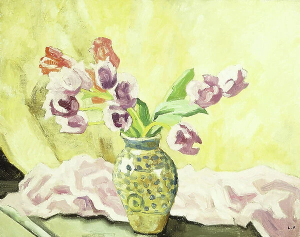Vase of Tulips; Vase de Tulipes, 1935 (oil on canvas)