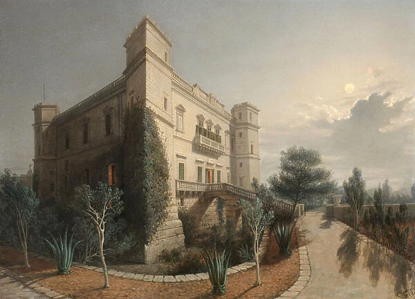 Verdala Palace, 1888 (oil on panel)