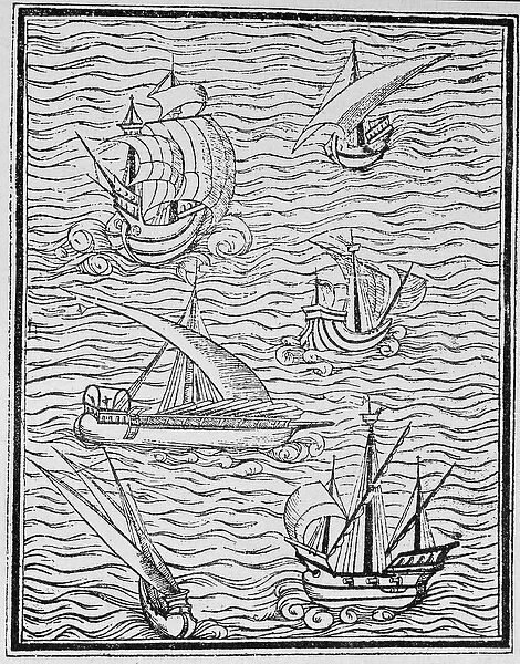Vessels of Early Spanish Navigators, from The Narrative and Critical History of American