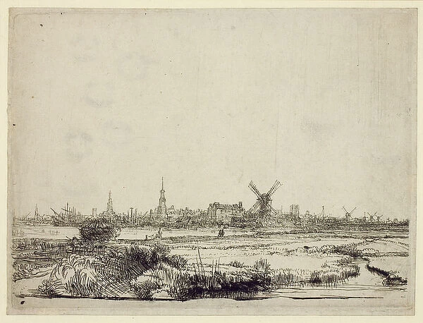 View of Amsterdam, c. 1640 (etching)