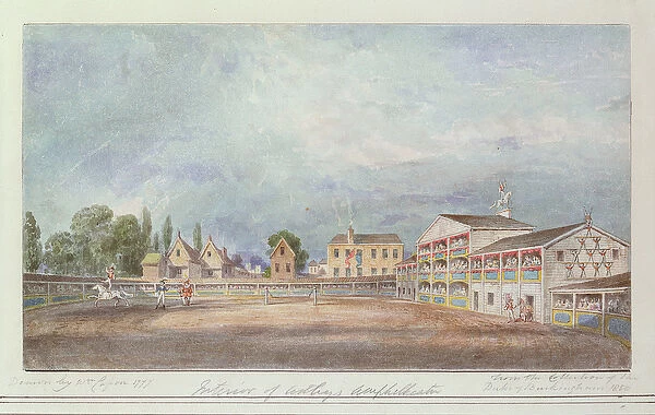 View of Astleys Amphitheatre, 1777 (w  /  c on paper)