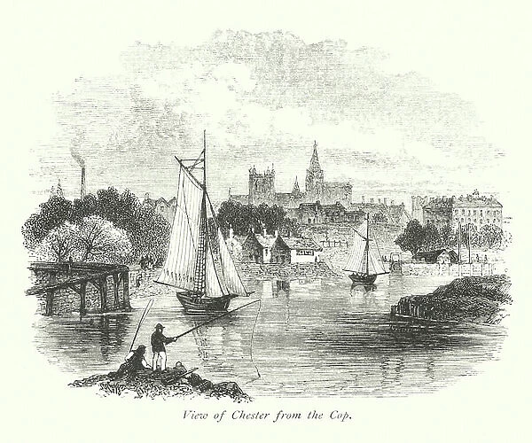 View of Chester from the Cop (engraving)