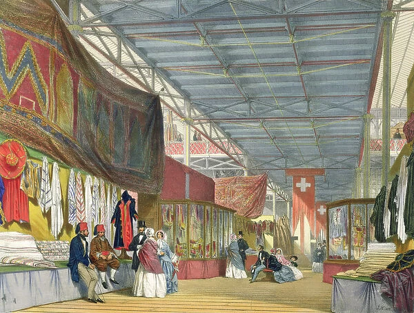 View of the Tunisian stand, at the Great Exhibition of 1851