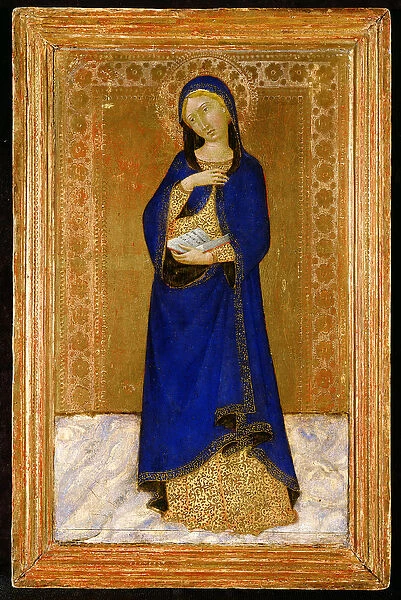 The Virgin Annunciate (tempera on gold ground panel)