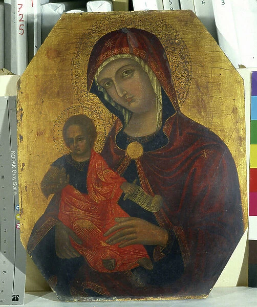 Virgin and Child. Anonymous painting. Icon. Museo Civico, Modene