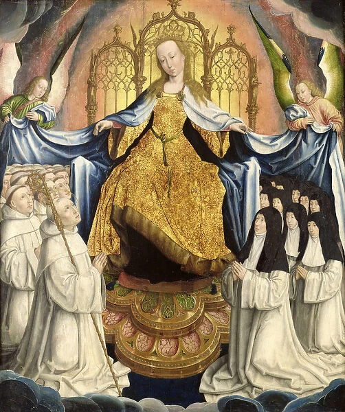 The Virgin Sheltering the Order of Citeaux (oil on panel)