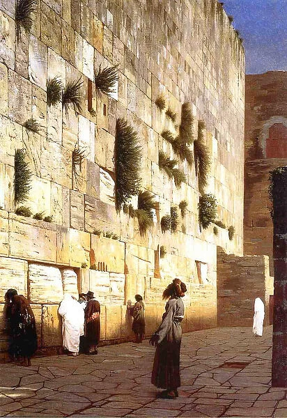 The Wailing Wall, Jerusalem, 1869 (oil on canvas)