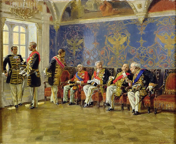 Waiting for an Audience, 1904 (oil on wood)