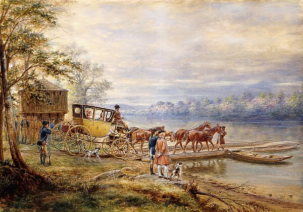 Waiting for the Ferry, 1902 (watercolour and gouache on paper)