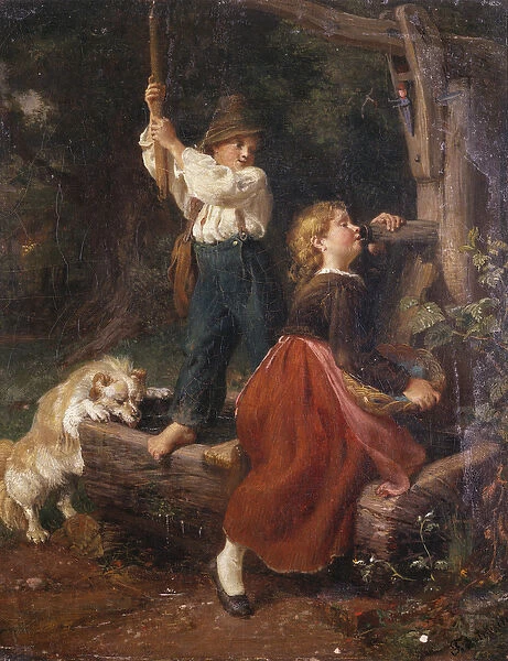 The Water Pump (oil on panel)