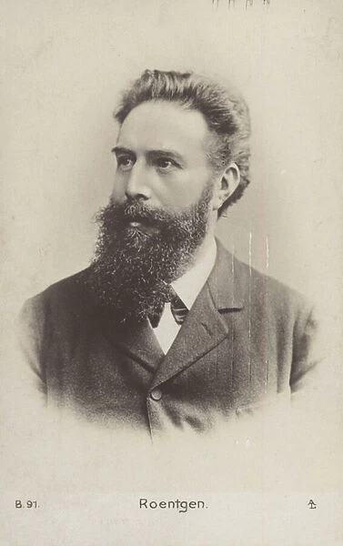 Wilhelm Roentgen (1845-1923), German physicist (b  /  w photo)