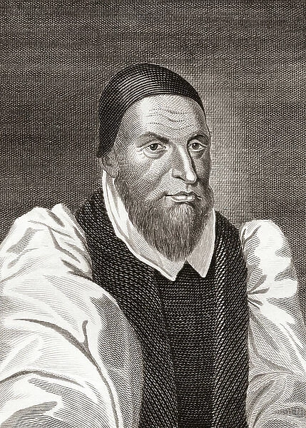 William Forbes, 1585-1634. Scottish churchman and first Bishop of Edinburgh. From Iconographia Scotica or Portraits of Illustrious Persons of Scotland, published 1797