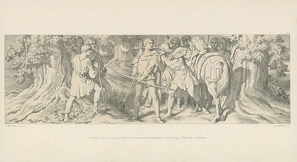 William, in his Hunting-Ground at Rouen, receives Intelligence from Tostig of Harolds Coronation