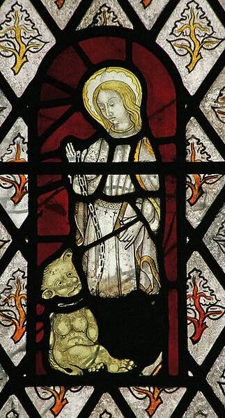 Window Sa depicting St Juliana (stained glass)