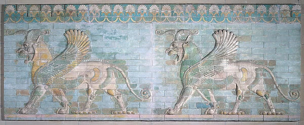 Two Winged Griffins, from the Palace of Artaxerxes, Susa, Achaemenian Period