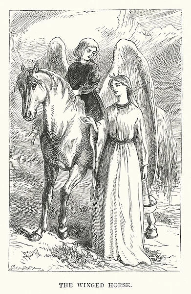 The winged horse (engraving)