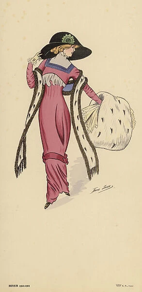 Winter 1910-1911 fashions (colour litho)