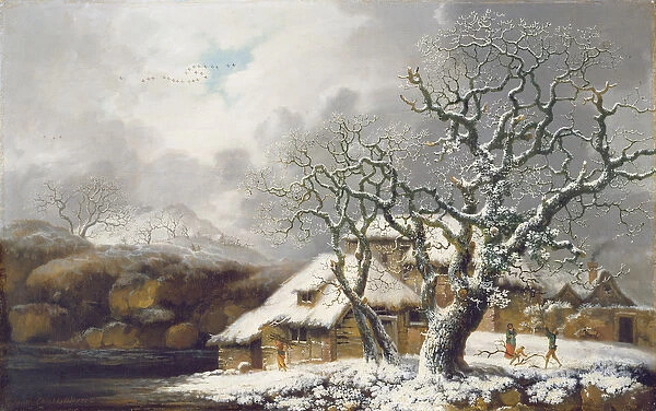 A Winter Landscape, 1752 (oil on canvas)