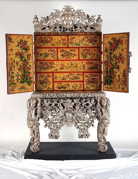 The Witcombe Cabinet, c. 1697 (japanned and silvered wood)